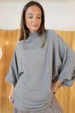 Maggie Batwing Knit Grey Marl